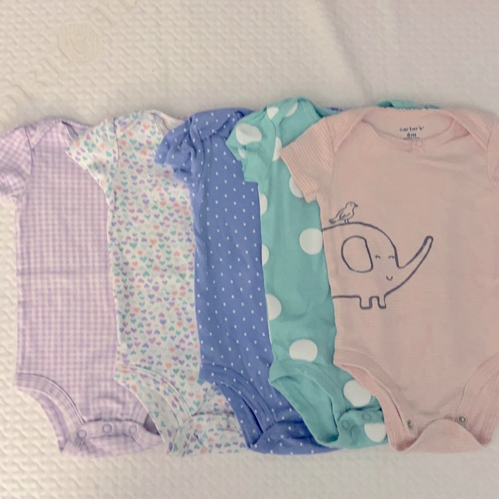 carters onesies 6mos - Picture 1 of 4